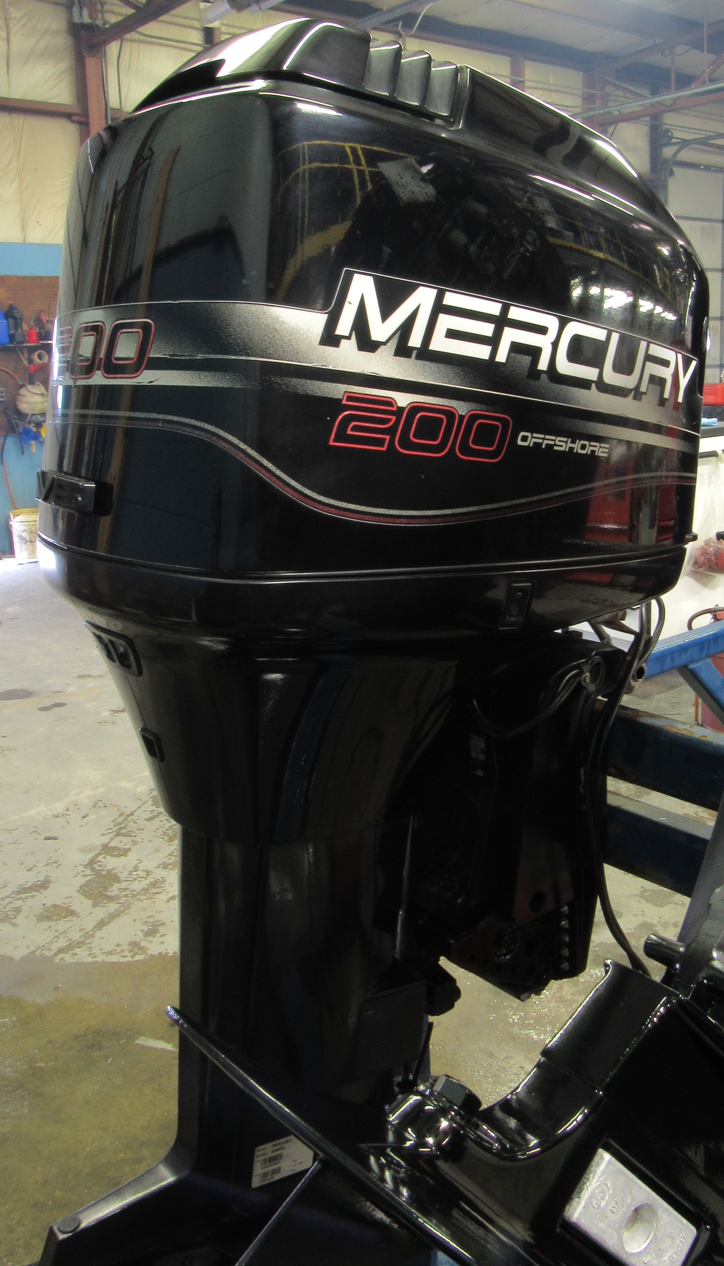 Used 1998 Mercury 200XL 200HP 2-Stroke Remote Outboard Boat Motor 25